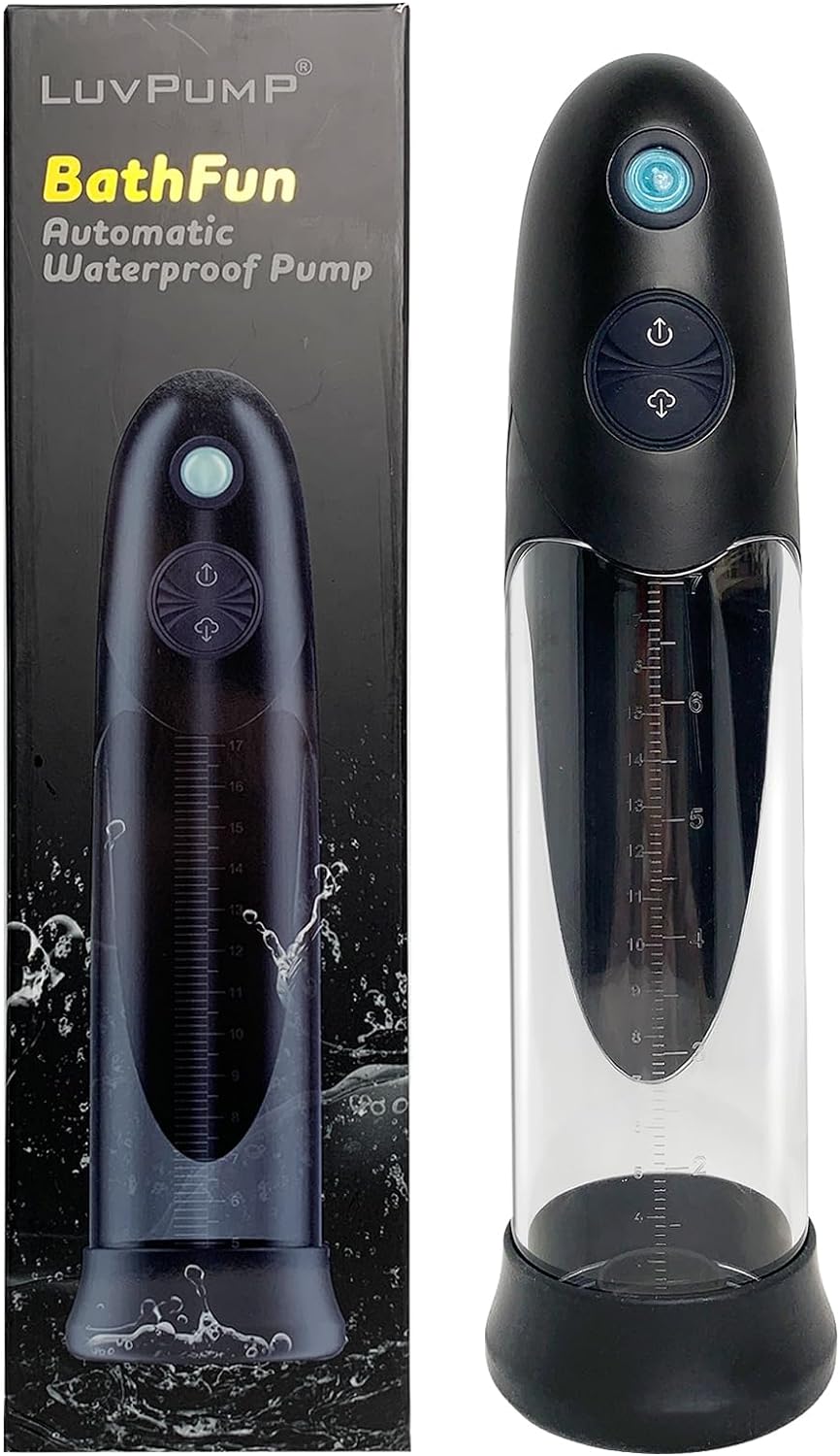 BathFun Automatic Waterproof Pump Penis Enlarger Male Masturbator - main product photo