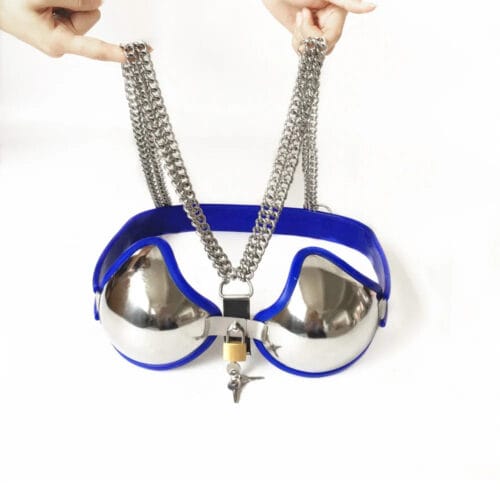 Black emperor female chastity belt bdsm chastity bra - product photo 6