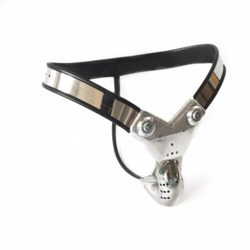 Black Emperor stainless steel men chastity belt - main product photo