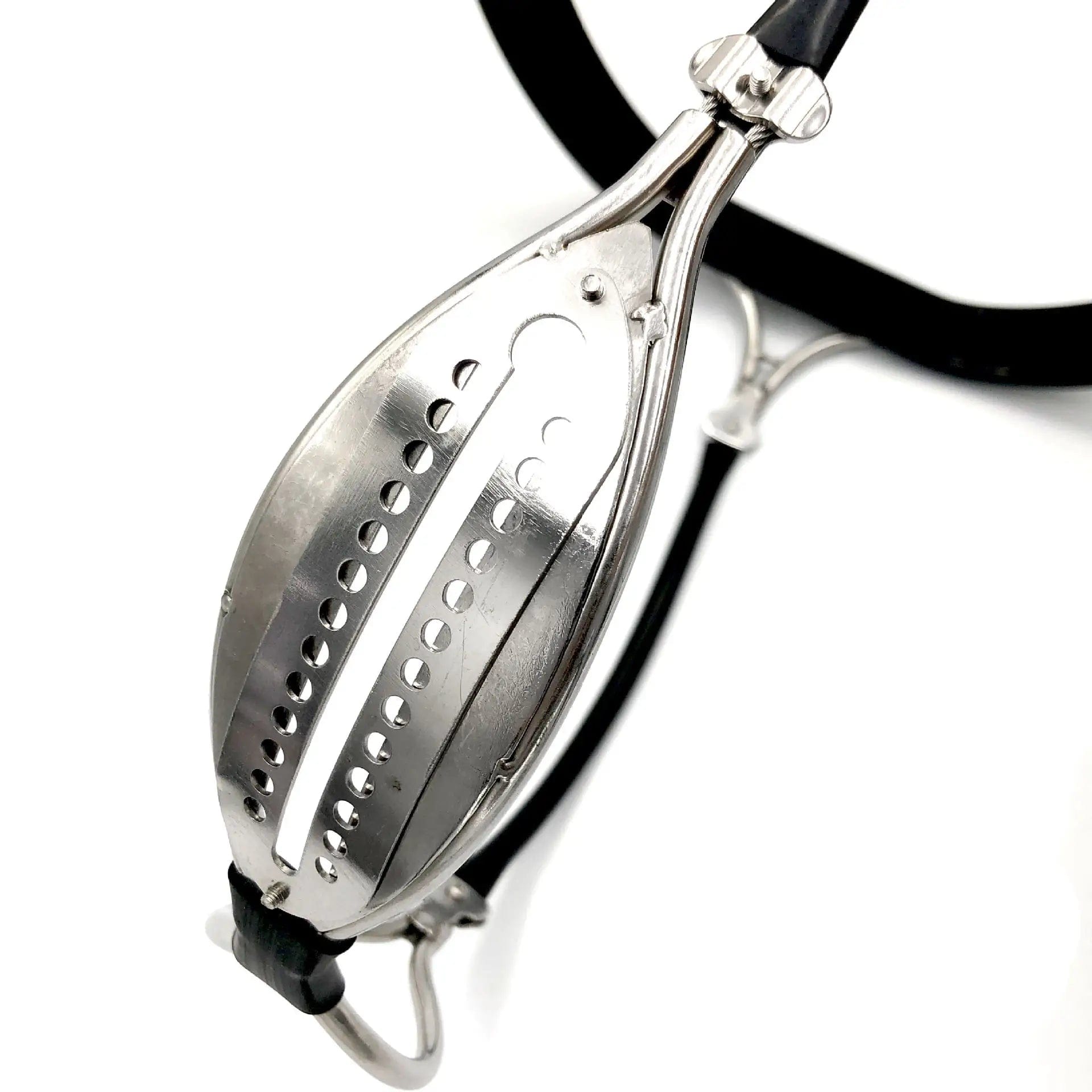 Black Emperor Stainless Steel Y-type Female Chastity Belt - product photo 3