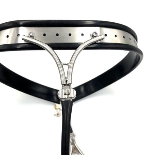 Black Emperor Stainless Steel Y-type Female Chastity Belt - product photo 4