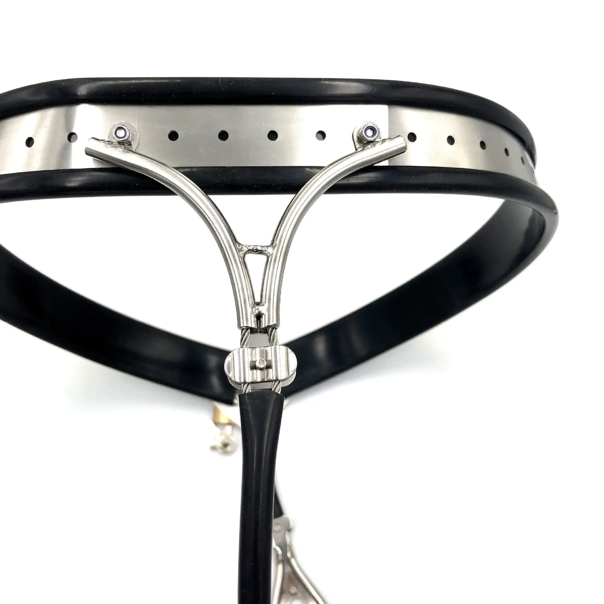 Black Emperor Stainless Steel Y-type Female Chastity Belt - product photo 4