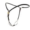 Black Emperor Y-Type Female Stainless Steel Invisible Chastity Belt - main product photo