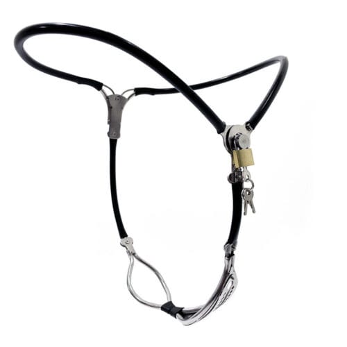 Black Emperor Y-Type Female Stainless Steel Invisible Chastity Belt - product photo 2