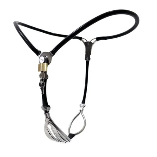 Black Emperor Y-Type Female Stainless Steel Invisible Chastity Belt - product photo 3