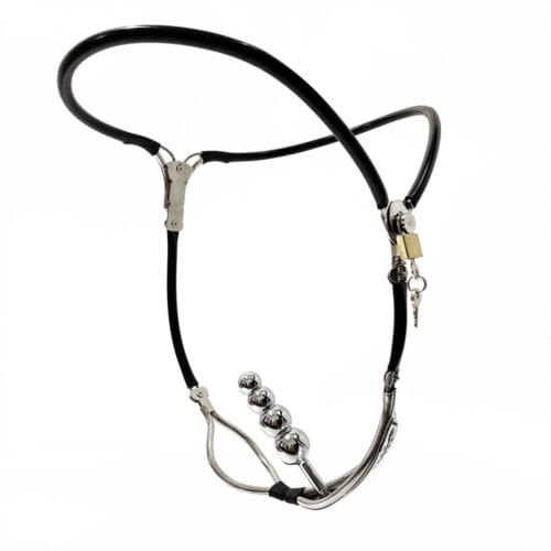 Black Emperor Y-Type Female Stainless Steel Invisible Chastity Belt - product photo 6