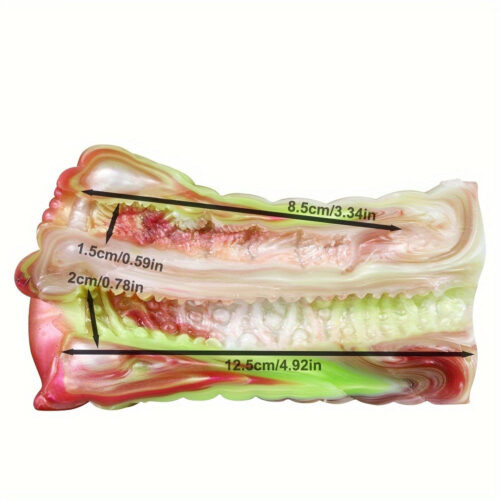 Bristle Monster Silicone Pocket Pussy Penis Exercise Masturbator - main product photo