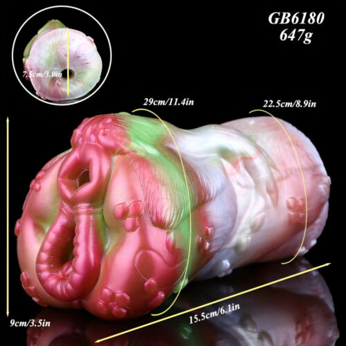 Bristle Monster Silicone Pocket Pussy Penis Exercise Masturbator - Image 8