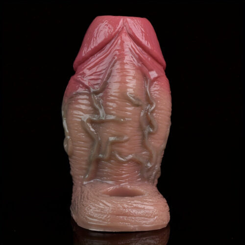 S8108 Large Silicon Penis Sleeve Realistic Hollow Dildo - Image 3