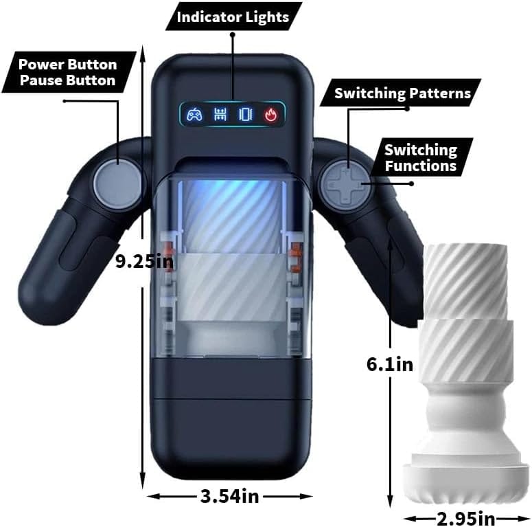 Easylive 6 Automatic Thrusting Vibrating Heating Blowjob Male Masturbators - product photo 10