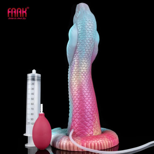 FAAK Huge Long Ejaculation Dildo Cobra Giant Snake Squirting Penis - main product photo