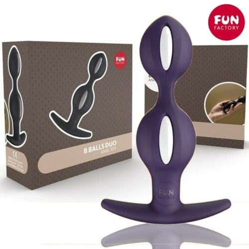 Fun Factory B Balls Duo Anal Butt Plug with Rotatin Motion Massager Tappo Anale - main product photo