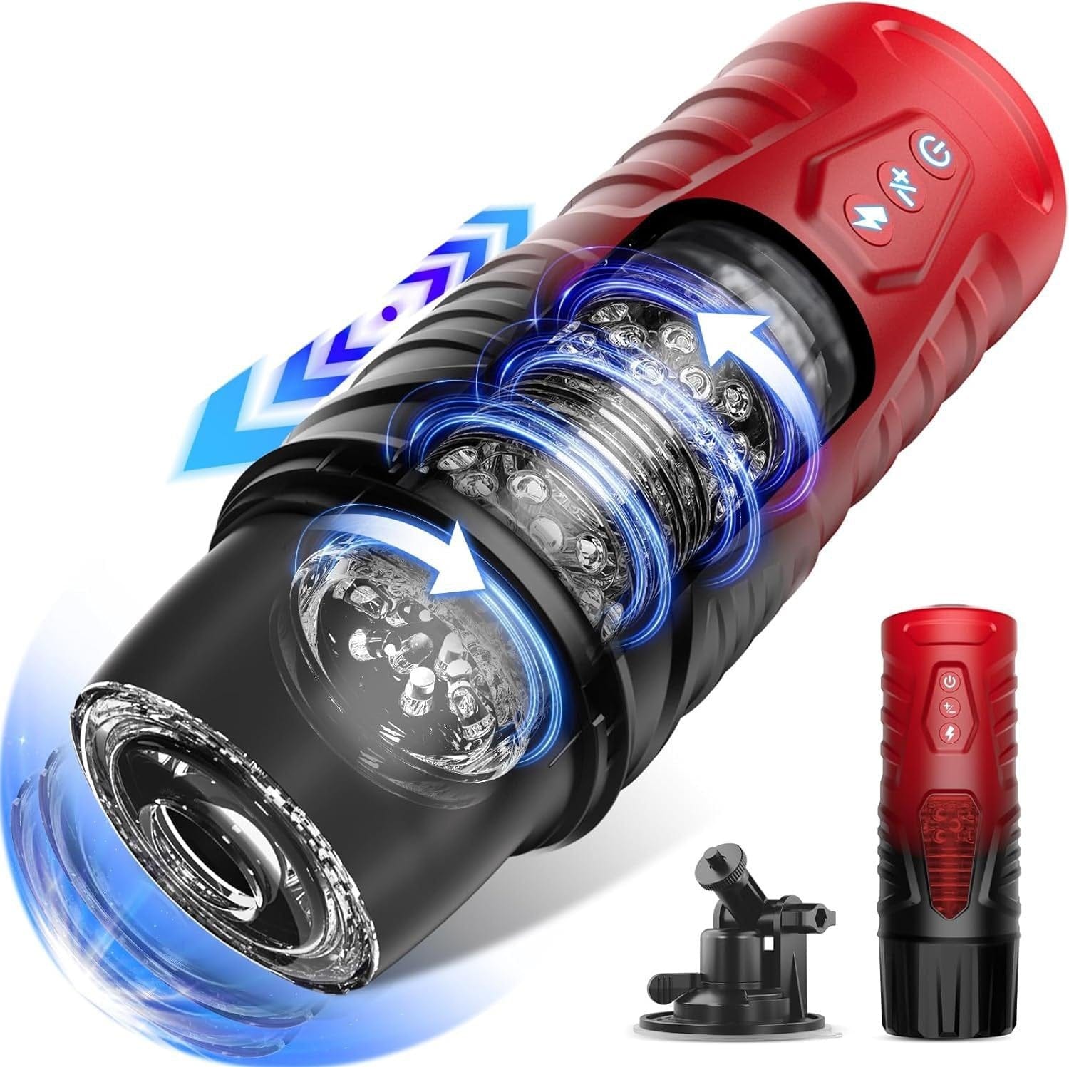 HANNIBAL Automatic Male Masturbator with 7 Thrusting 7 Rotating - product photo 2