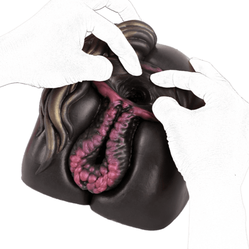 Horse Pussy Double Channel Vagina Anal Male Masturbator - product photo 5