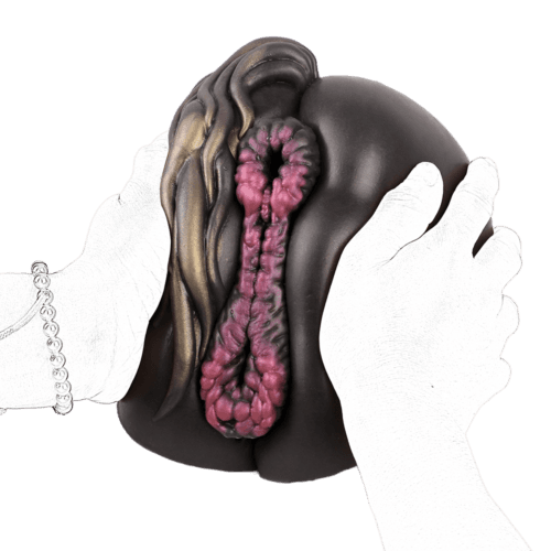Horse Pussy Double Channel Vagina Anal Male Masturbator - product photo 7