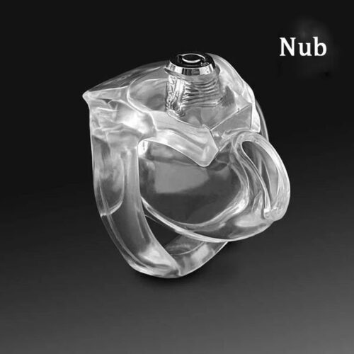 HT V5 Resin Male Chastity Device Cobra Cock Cage - clear - main product photo