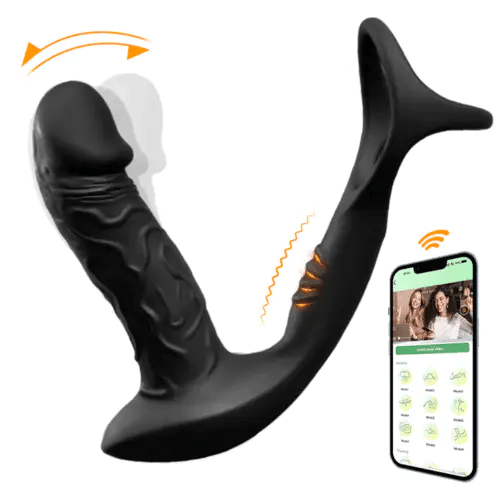 Jade Dragon App Control Anal Vibrator Penis Ring Prostate Massager - main product photo