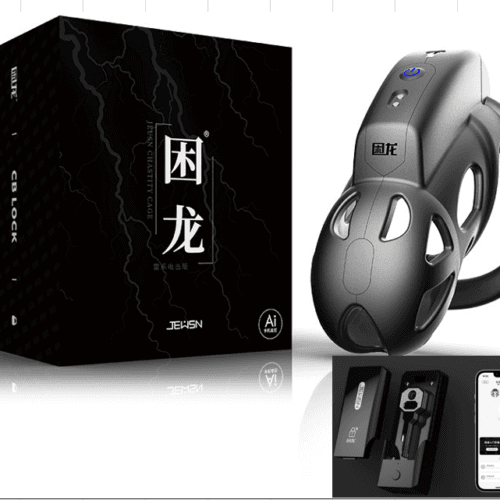 JEUSN Male electric shock chastity cage APP control remote control - product photo 2