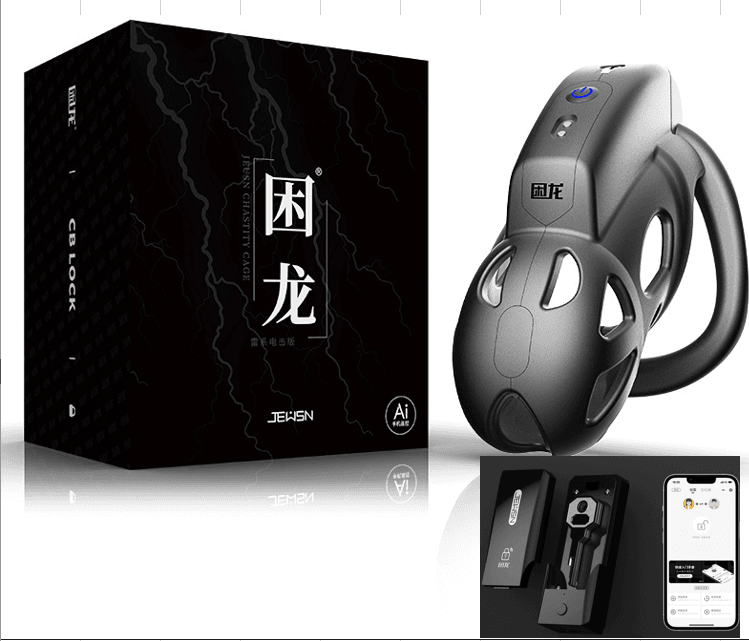 JEUSN Male electric shock chastity cage APP control remote control - product photo 2