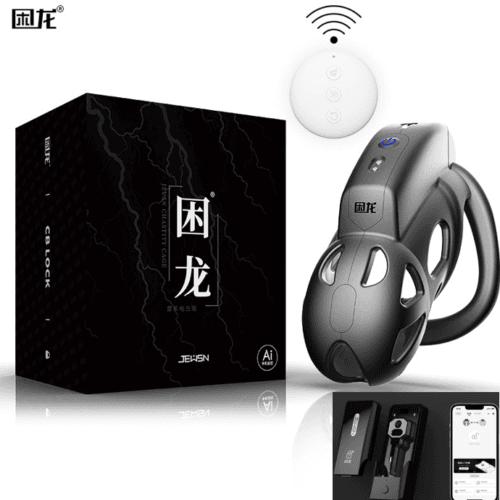 JEUSN Male electric shock chastity cage APP control remote control - product photo 4