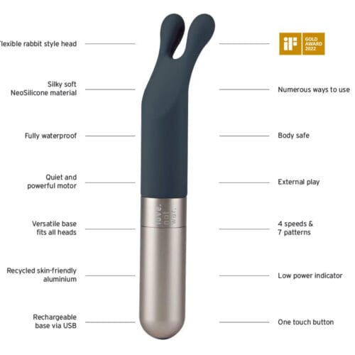 LNW Laska Quiet Rabbit Vibrator for Clitoral Stimulation - product photo 6