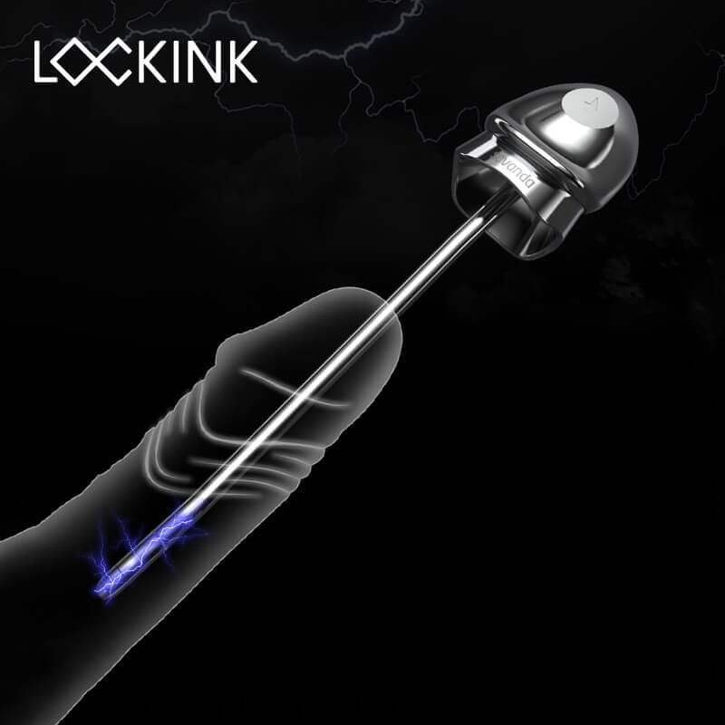 Lockink Electric Shock Male Penis Ring Metal Urethra Vibrator - main product photo