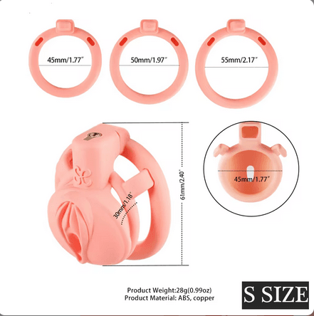 Lockink Pink Camouflage Chastity Cage - main product photo