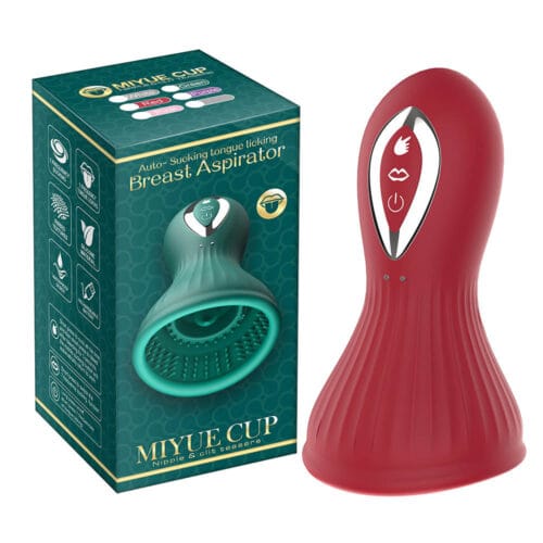 MIYUE cup auto-sucking tongue licking Breast aspirator Nipple clit teasers - main product photo