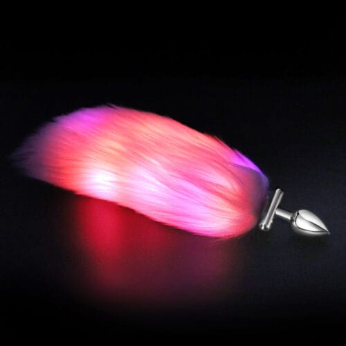 Multifunctional luminous fox tail anal plug - product photo 5