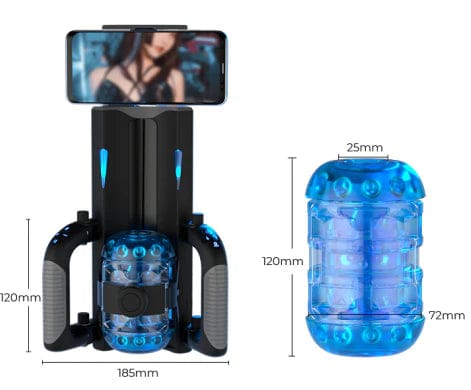 New Arrivals Masturbation cup Thrusting Cannon King Mini 6-Segment Fixed-point Telescopic Male Masturbator - product photo 2