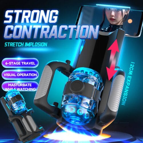 New Arrivals Masturbation cup Thrusting Cannon King Mini 6-Segment Fixed-point Telescopic Male Masturbator - product photo 4