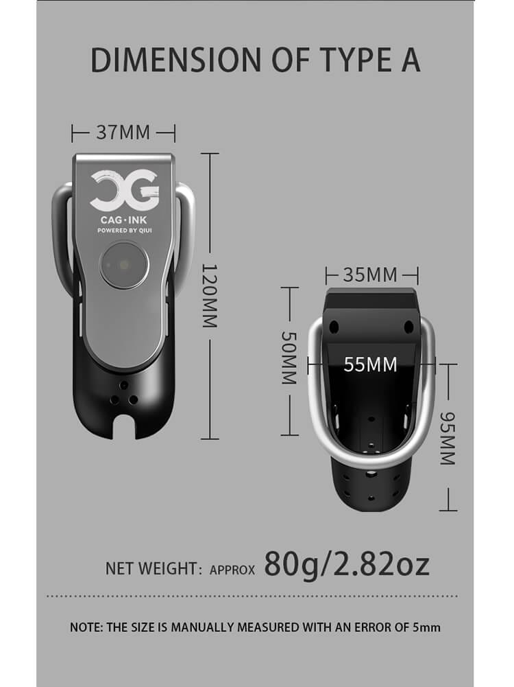 QIUI Cellmate 2 APP Remote Control Electric Shock Male Chastity Device - main product photo