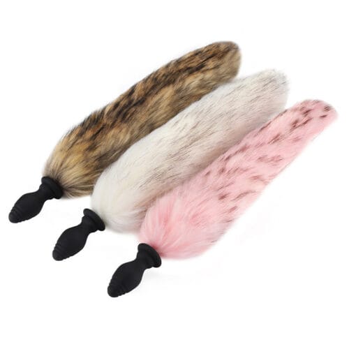 Runyu Silicone vibrating anal plug can replace fox tail hair - main product photo