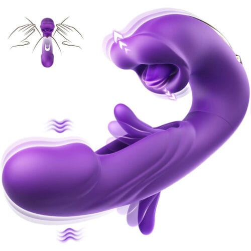 S-Hande G-Spot Vibrator with 7 Flapping 7 Vibrating 5 Licking & Sucking - main product photo