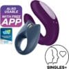 Satisfyer Partner Box 2 Cock Ring Double Joy and Rpyal one APP control - main product photo