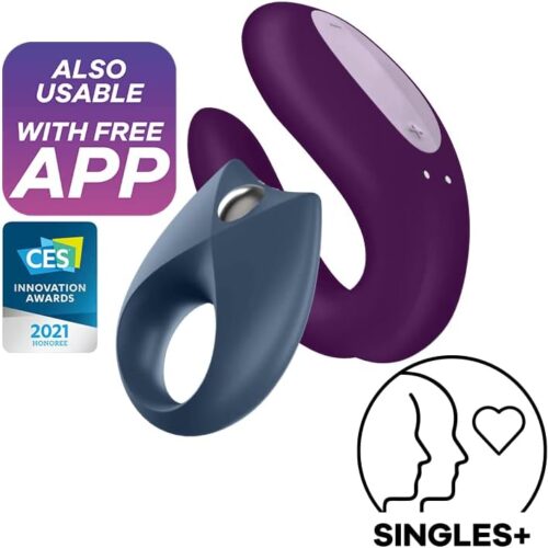 Satisfyer Partner Box 2 Cock Ring Double Joy and Rpyal one APP control - main product photo