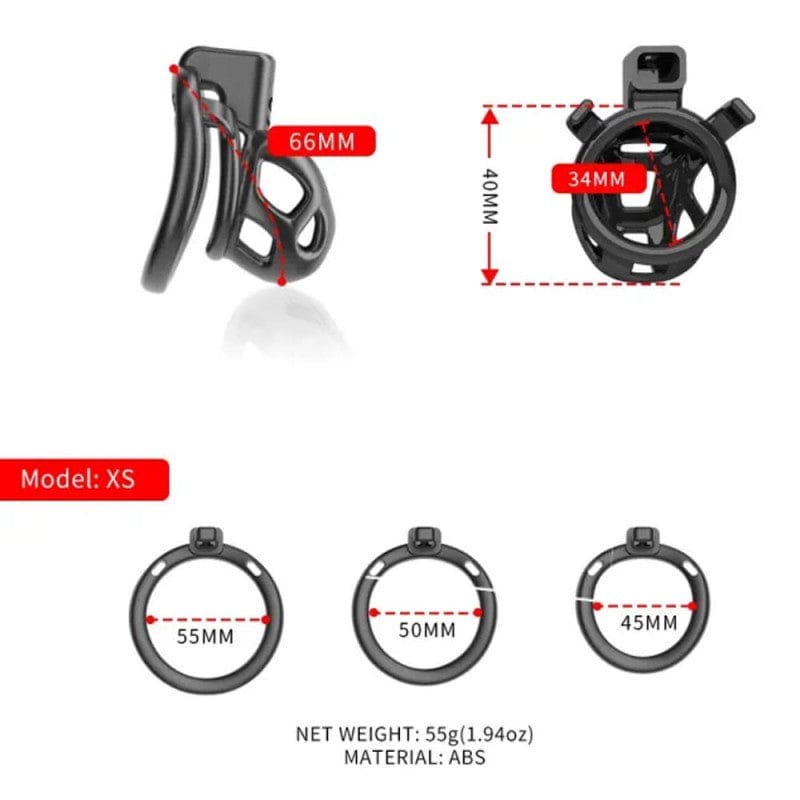 SEVANDA Naja-cobra Chastity Cage Kit For Male - main product photo