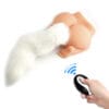 Sexbay remote control vibration detachable fox tail anal plug. - main product photo
