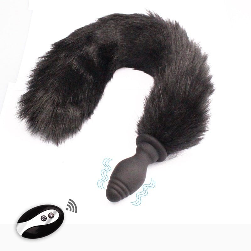 Sexbay remote control vibration detachable fox tail anal plug. - product photo 4