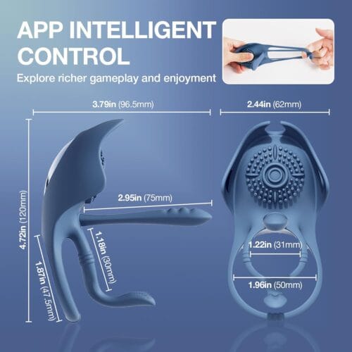 SVAKOM BARZILLAI 3-Spot stimulation cock ring with APP - product photo 7