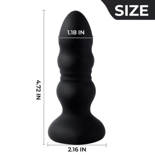 Thrusting Anal Plug Remote Control Led Light Up anal plug - product photo 2