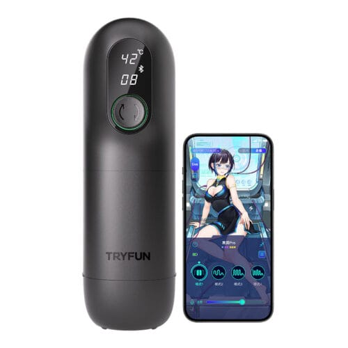 Tryfun Black hole pro fully automatic male masturbator APP - main product photo