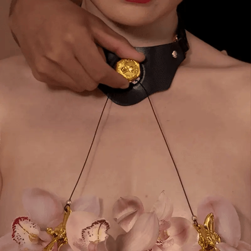 Upko Mystic Bond Collection - Collar With Pulling Nipple Clamps - product photo 4