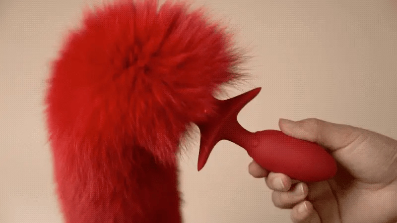 UPKO Remote control Swinging&Vibrating Anal Plug With Fox Fur Tail - product photo 17