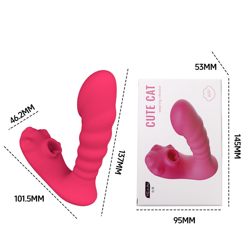 YEAIN Cute cat Paw wearig vibrator clit sucking Toy with App control - main product photo