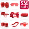 Yeain leather plush 7-piece SM bondage kit - main product photo