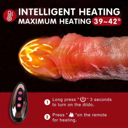 YIQU 4 In 1 Realistic Dildos With 10 Thrusting 10 Vibration Rotation Heating Dildo - product photo 2